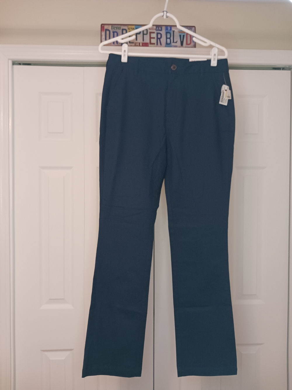 NWT Old Navy Blue High-Rise Flare Adjustable Waist Pants Size 6